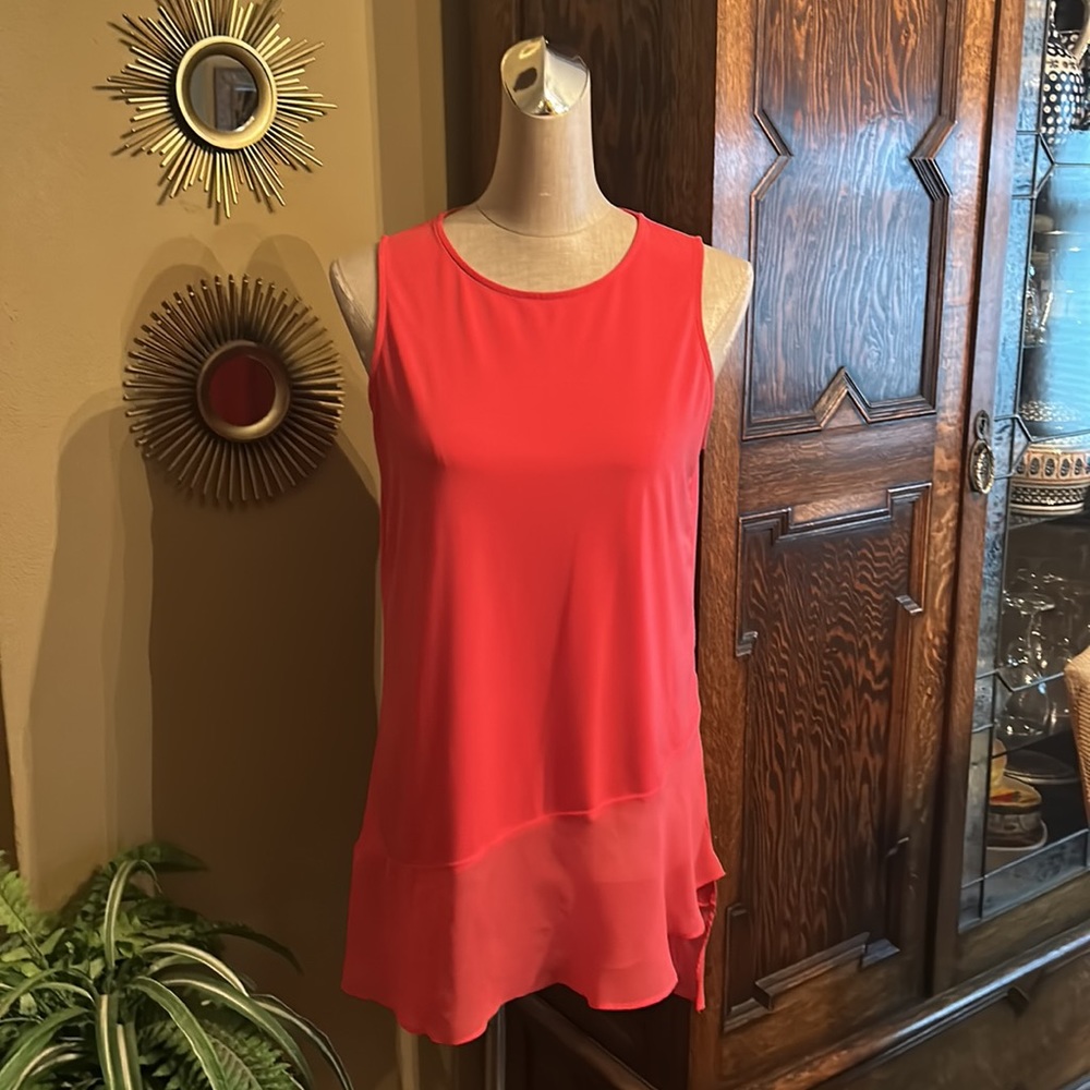 Worthington High Low Blouse Size M